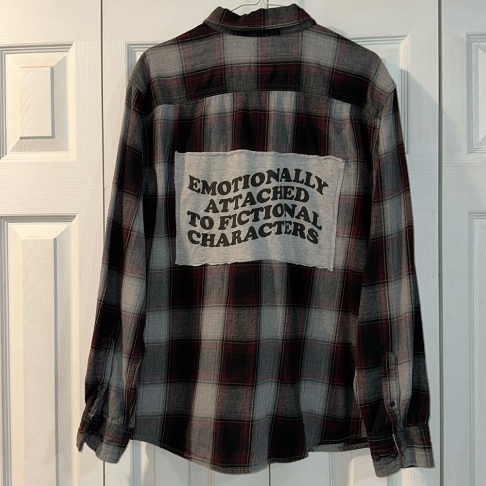 Fictional characters flannel Lg
